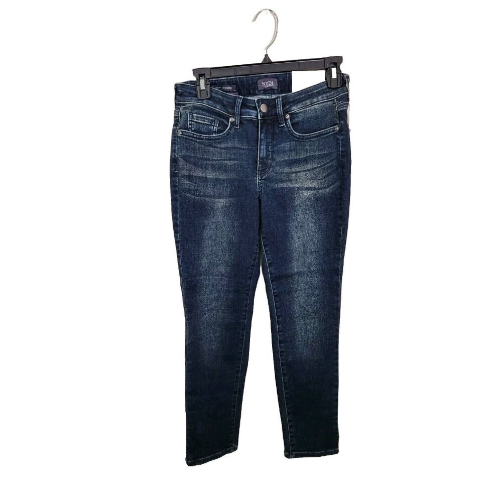 Nydj Jeans Womens Size 2 Petite Blue Alina Legging Ankle Stretch New -39